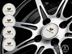 Porsche Decalcomanie Cerchi Stile Distintivi Ruota Lusso